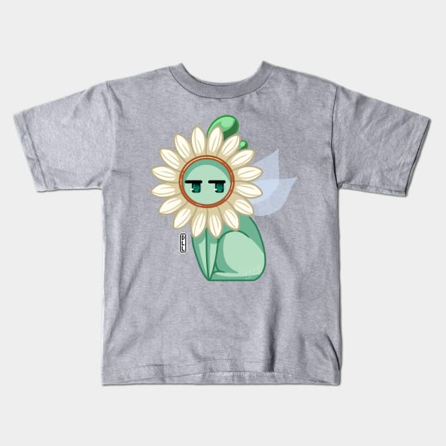 Flower hat Kids T-Shirt by darklightlantern@gmail.com